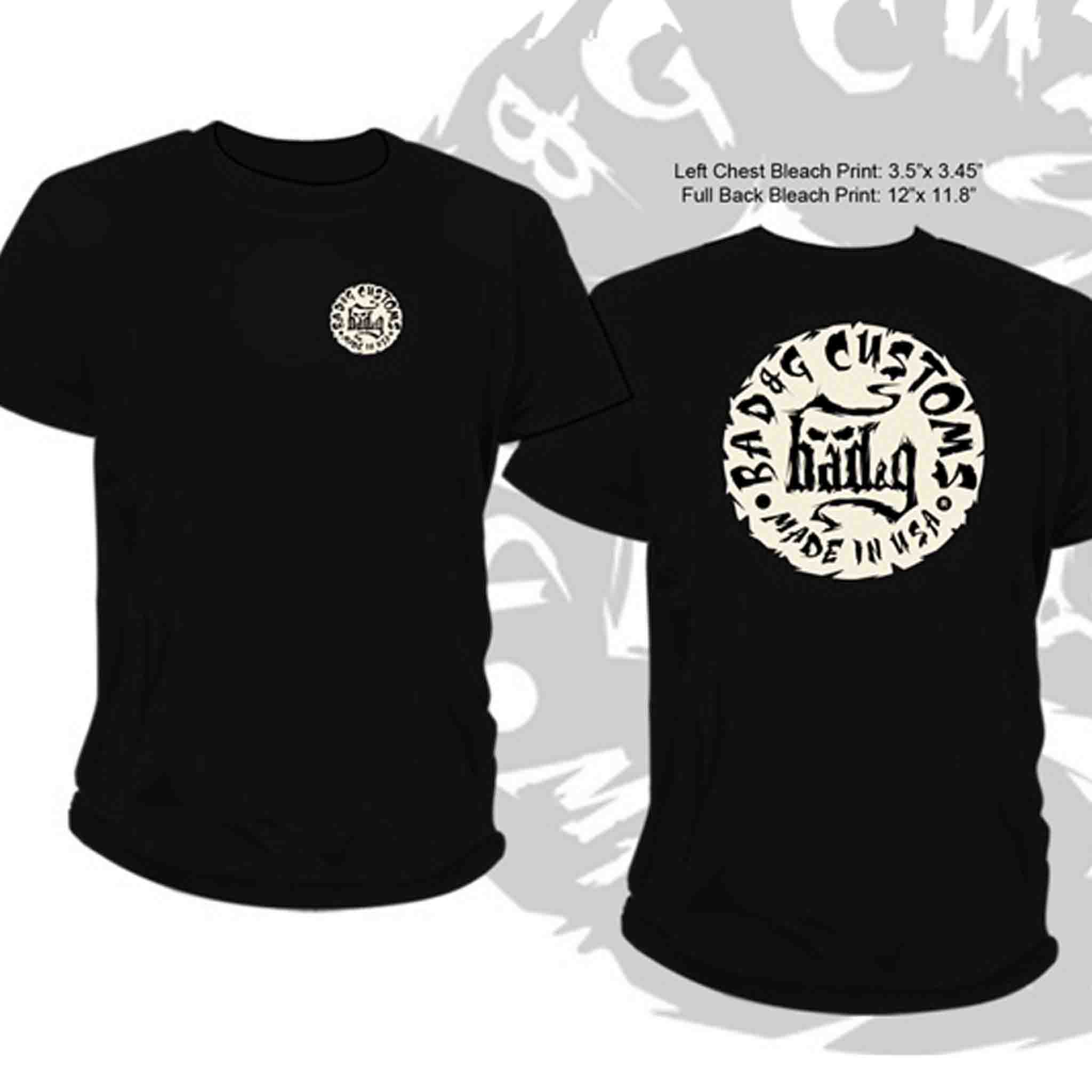 Introducing the BAD&G Shop Shirt – a must-have for any motorcycle enthusiast. Crafted from heavy, 100% cotton, this black Gildan t-shirt delivers a vintage look and feel. Featuring a clear, bold imprint on both the front and back, this shirt combines rugged style with ultimate comfort.