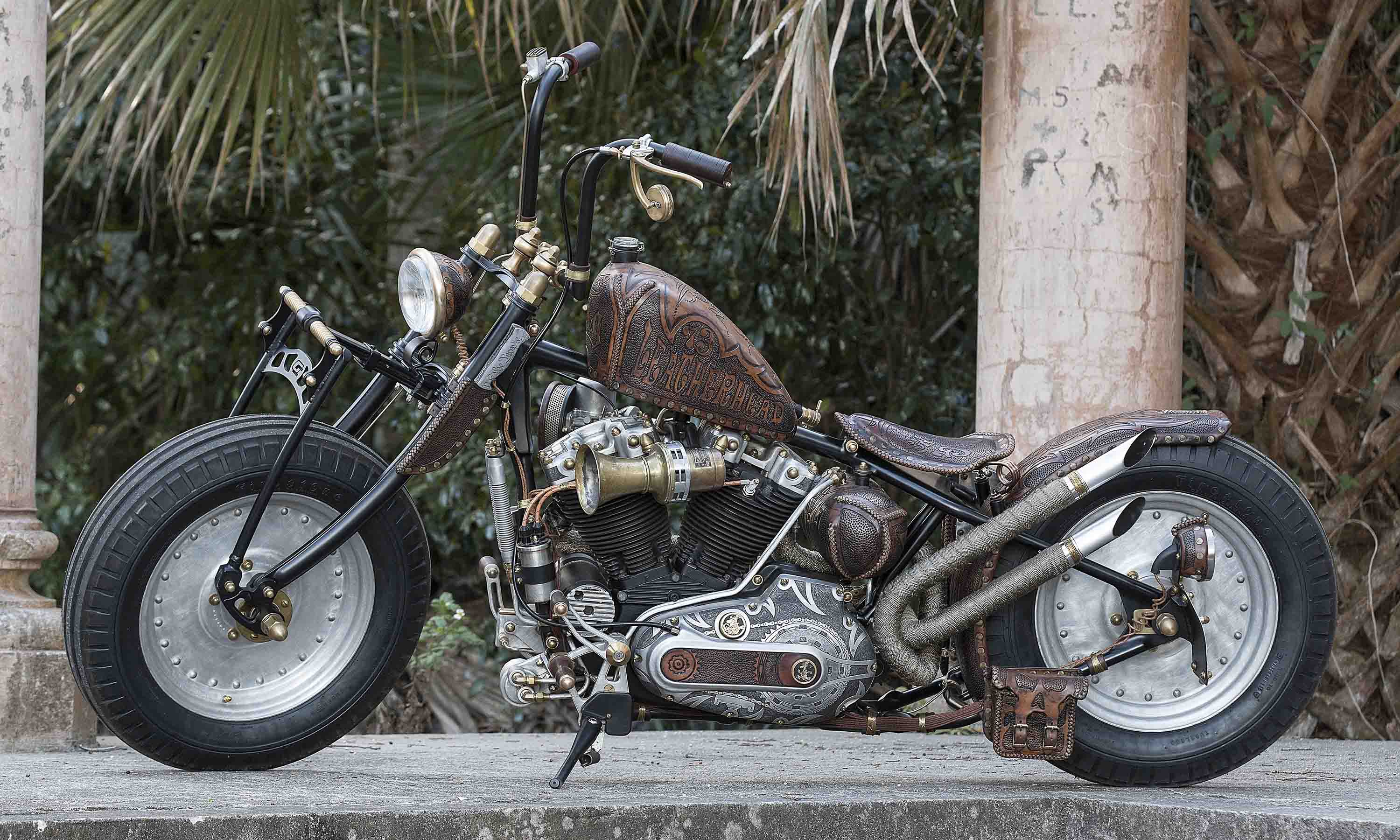 1973 Harley-Davidson Ironhead "Leatherhead" Left Side View