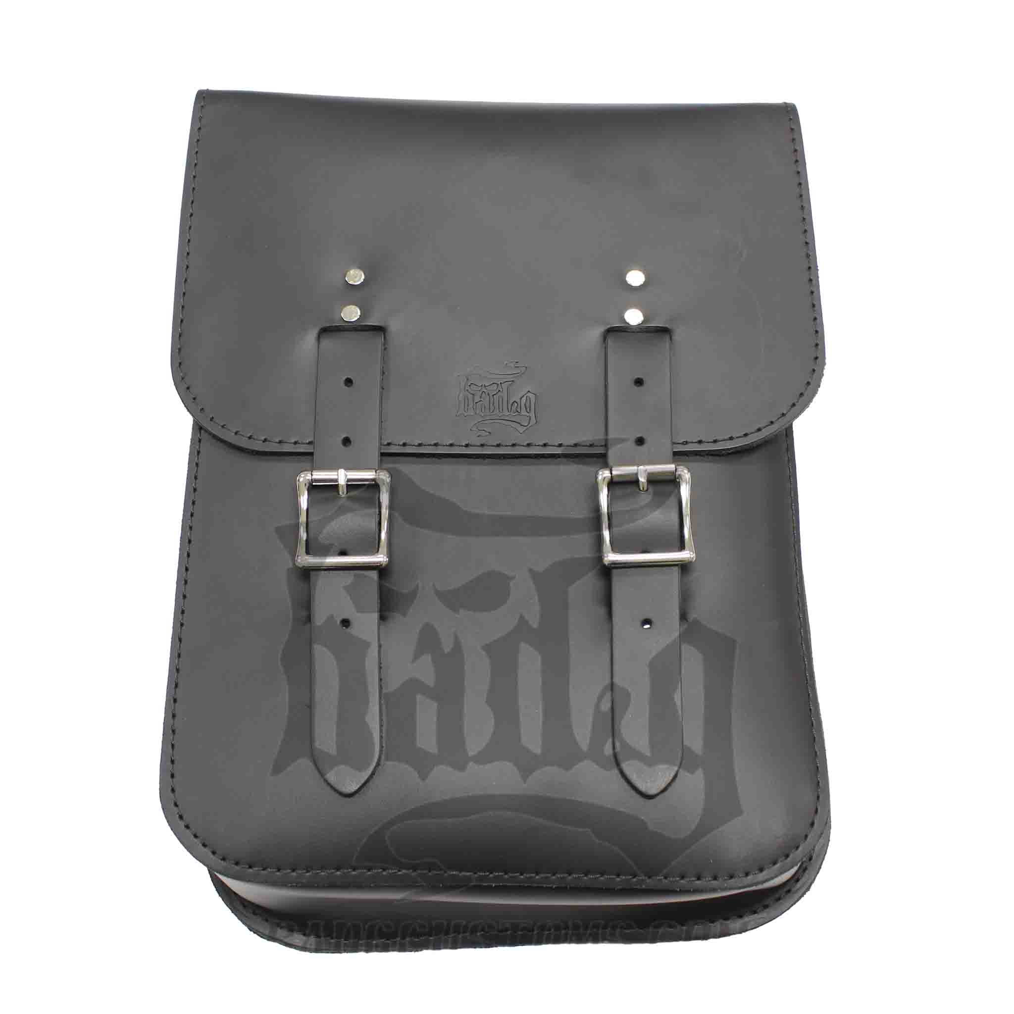 Upgrade your Harley-Davidson® Softail with the SH04F Fender Strut Solo Bag. Can be mounted on LEFT or RIGHT side! Hand crafted in USA with premium leather and top quality hardware. Durable and stylish, it's the perfect fit for your motorcycle.