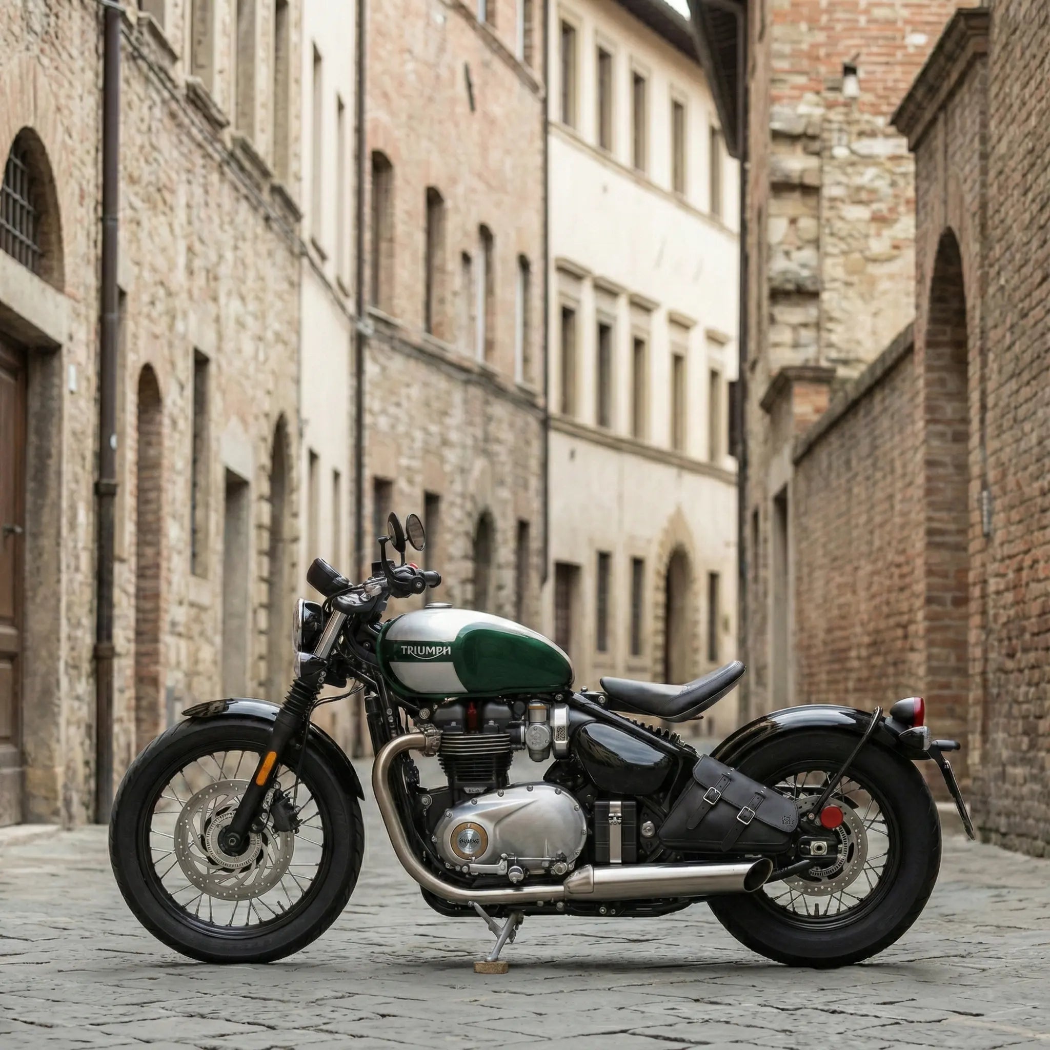 Triumph Bobber Left Side Solo Bag - TBL01