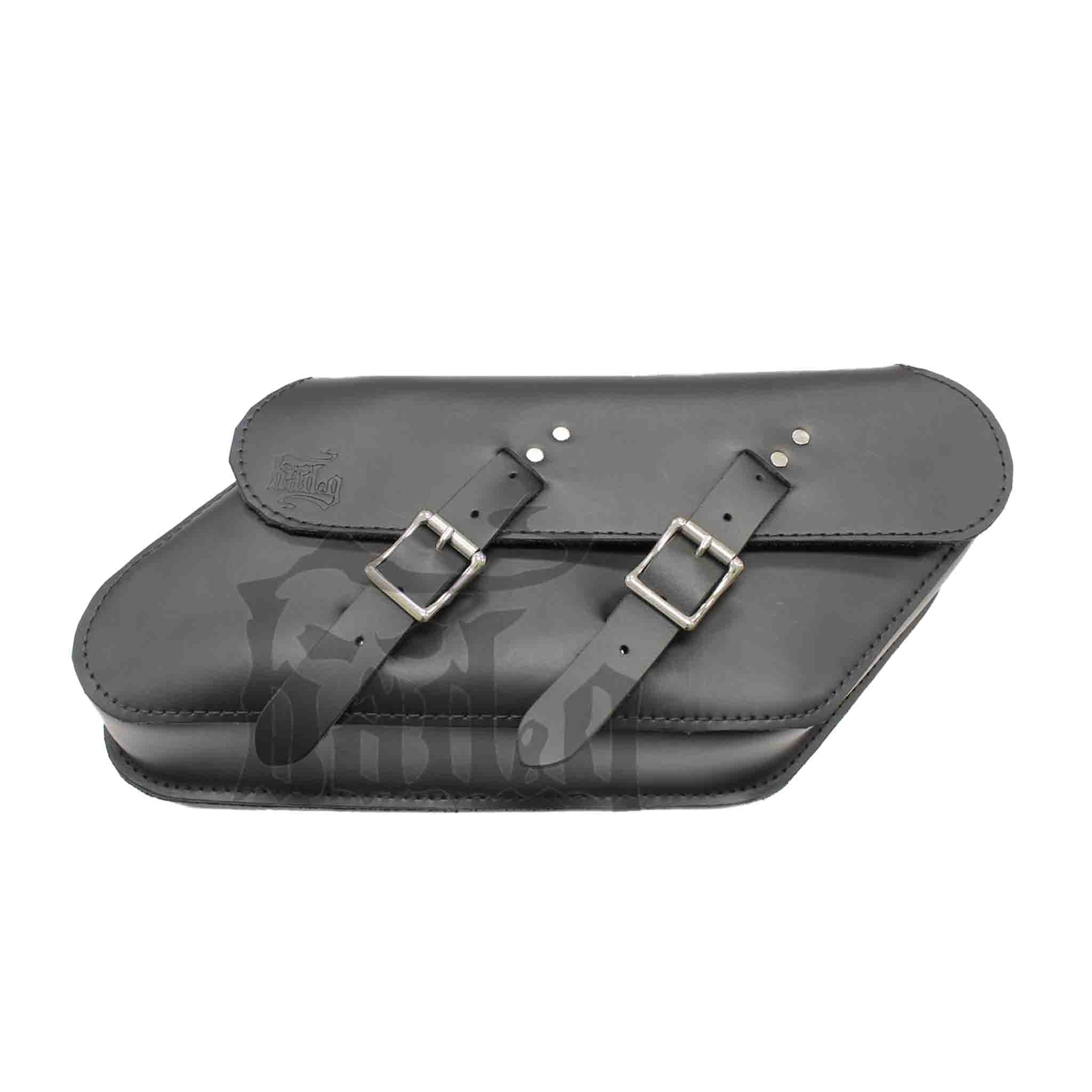 Upgrade your Harley-Davidson® Dyna with the DR04 Dyna Right Side Solo Bag. Hand crafted in USA with premium leather and top quality hardware. Durable and stylish, it's the perfect fit for your motorcycle.