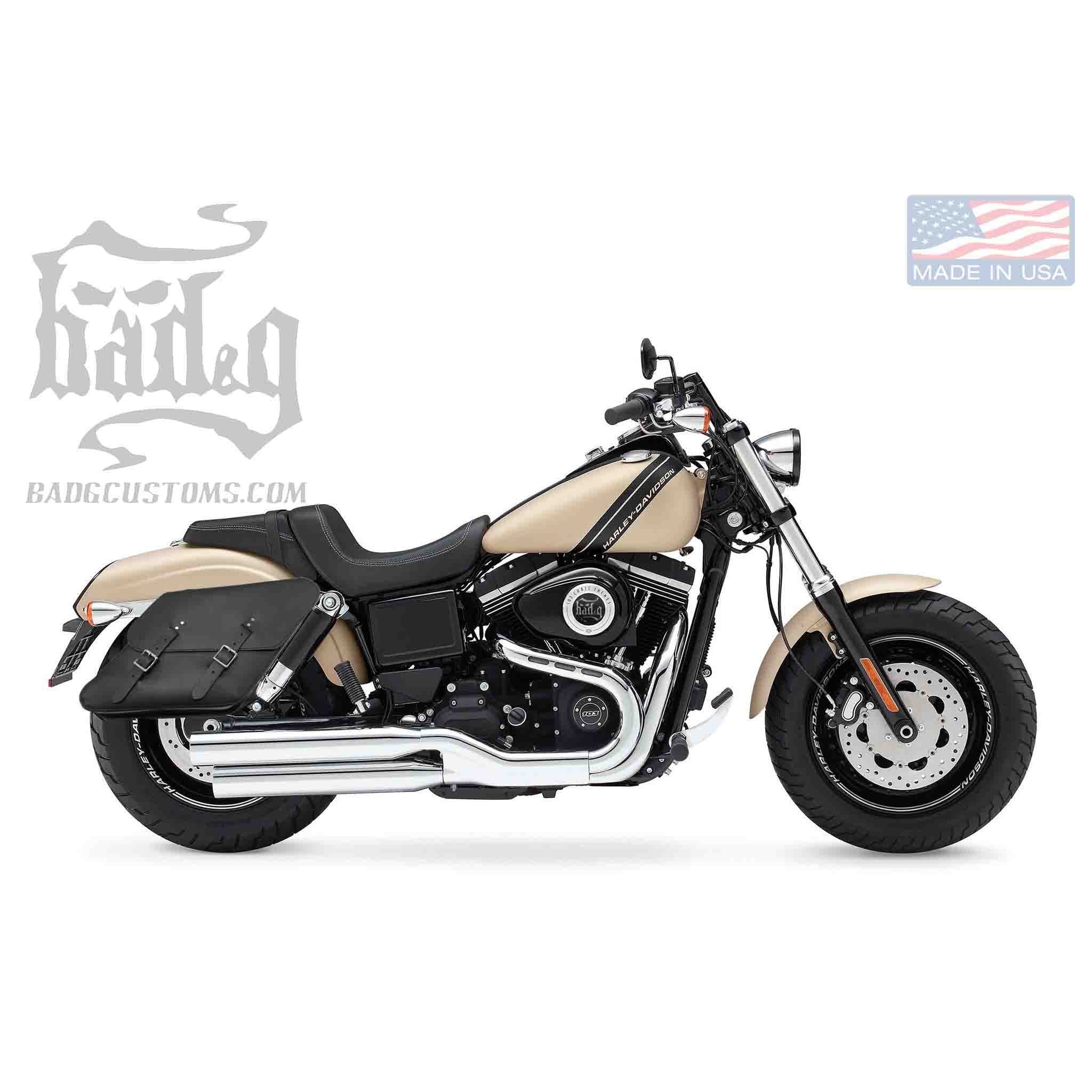 Upgrade your Harley-Davidson® Dyna with the DR051 Dyna Right Side Solo Bag. Hand crafted in USA with premium leather and top quality hardware. Durable and stylish, it's the perfect fit for your motorcycle.