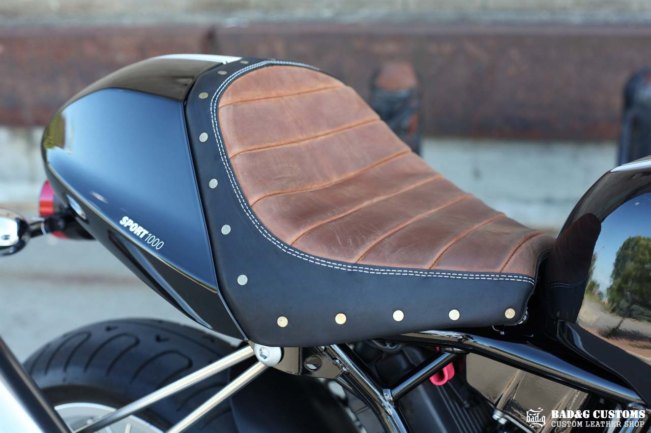 Custom Leather Café Racer Seat | Ducati Sport 1000 (SportClassic)