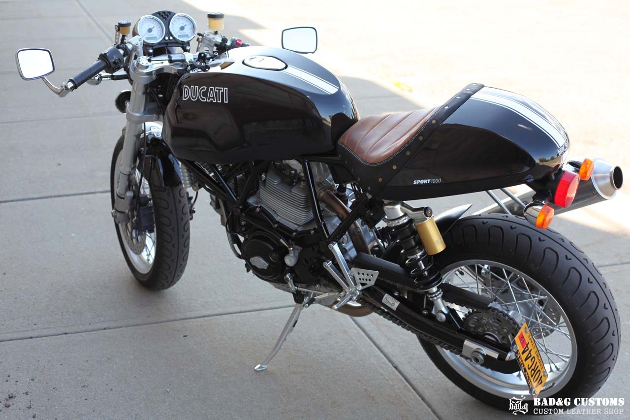 Custom Leather Café Racer Seat | Ducati Sport 1000 (SportClassic)
