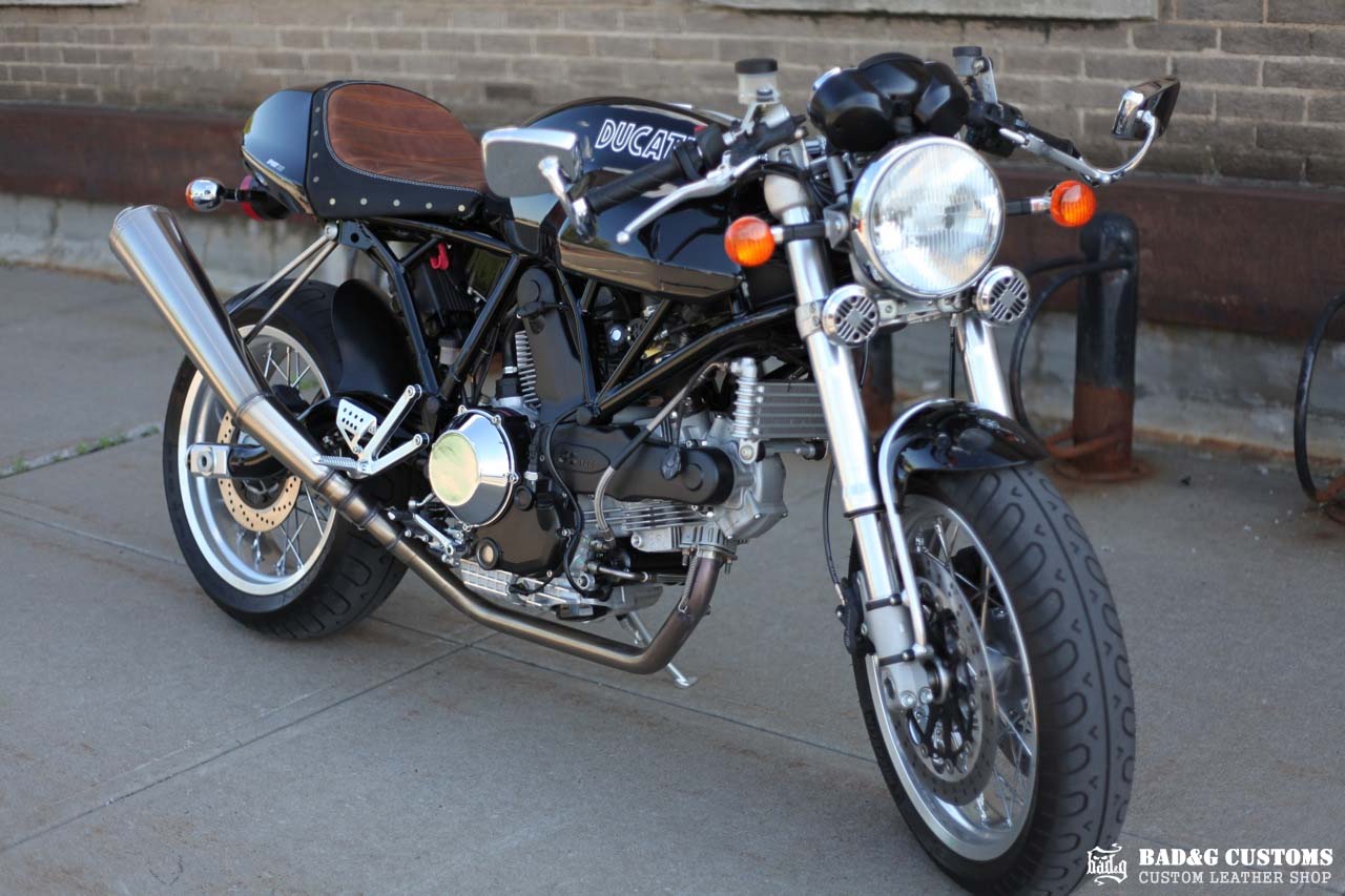 Custom Leather Café Racer Seat | Ducati Sport 1000 (SportClassic)