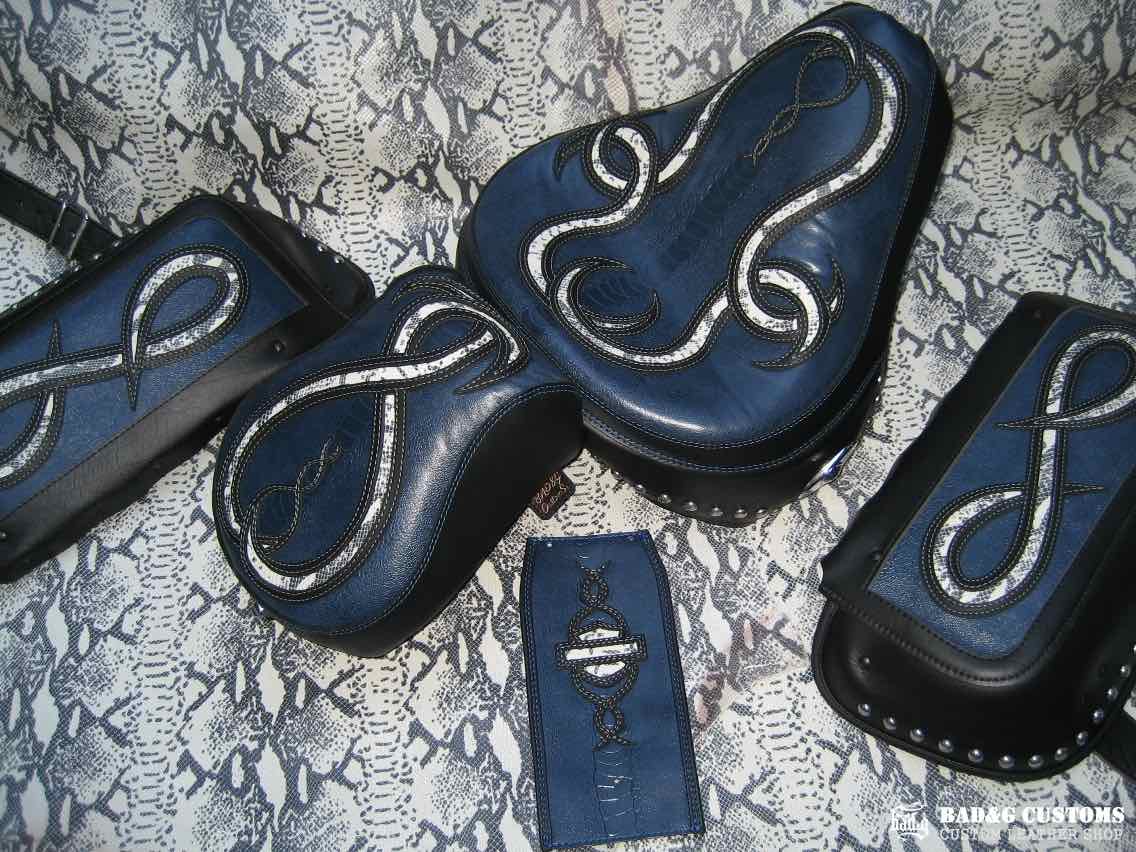 Harley-Davidson Softail Custom Seat and Backrest