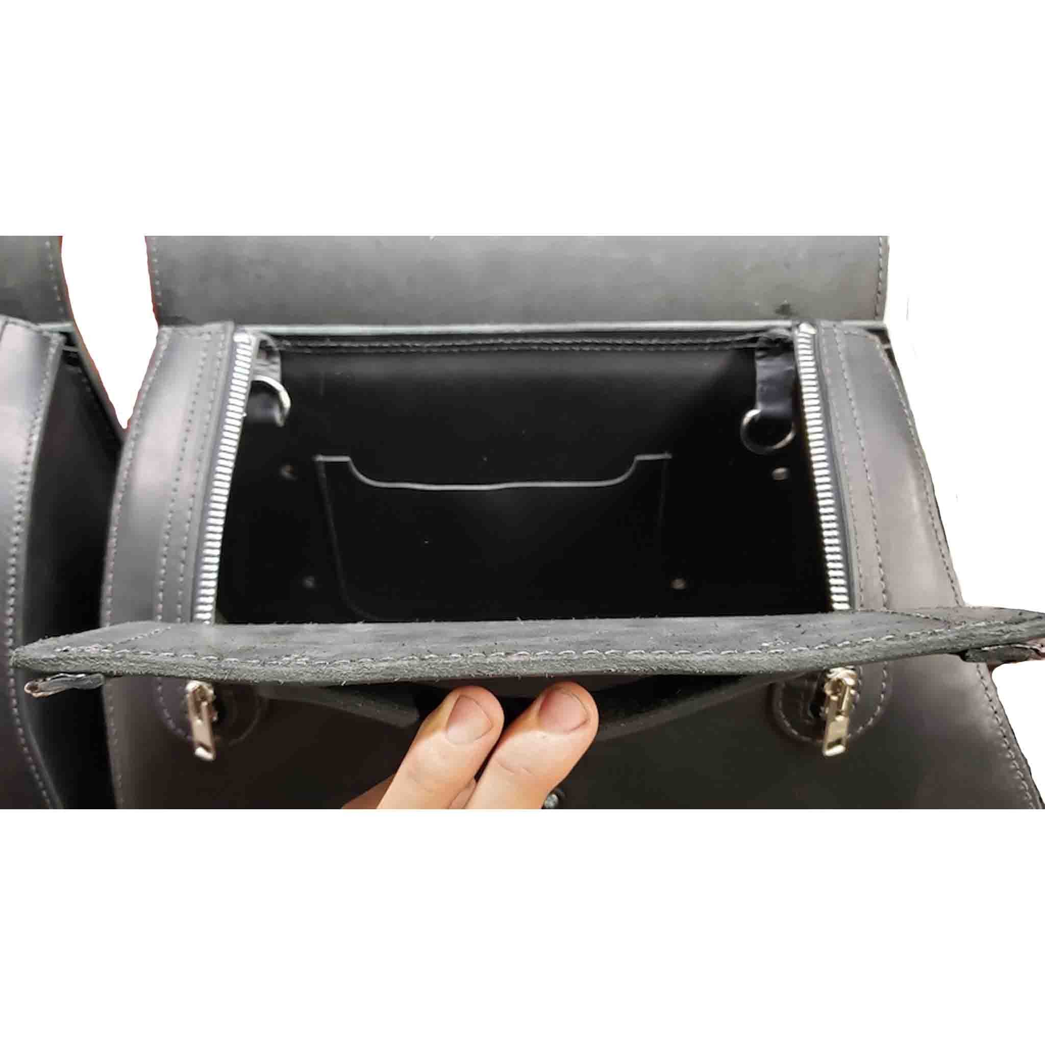 Upgrade your ride with the IS01 Heavy Duty Saddlebags. Hand crafted in USA with premium veg tan steer hide leather and stainless steel hardware. Durable and stylish, they are the perfect fit for your motorcycle.