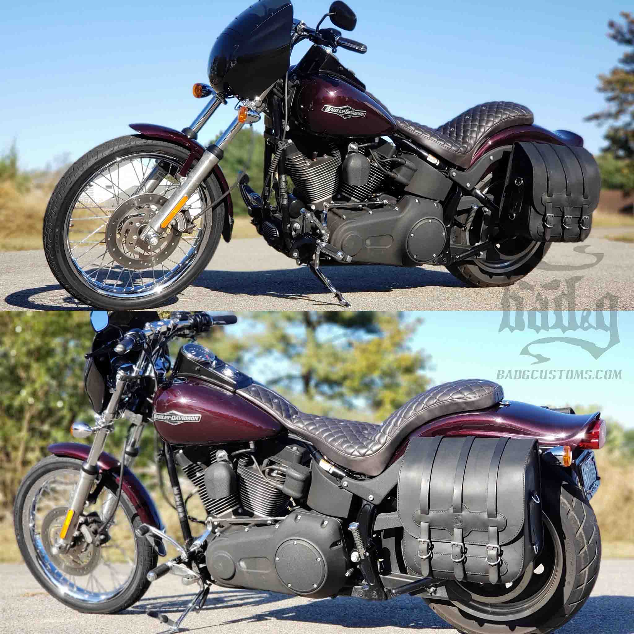 Upgrade your ride with the US01 Heavy Duty Saddlebags. Hand crafted in USA with premium veg tan steer hide leather and stainless steel hardware. Durable and stylish, they are the perfect fit for your motorcycle.