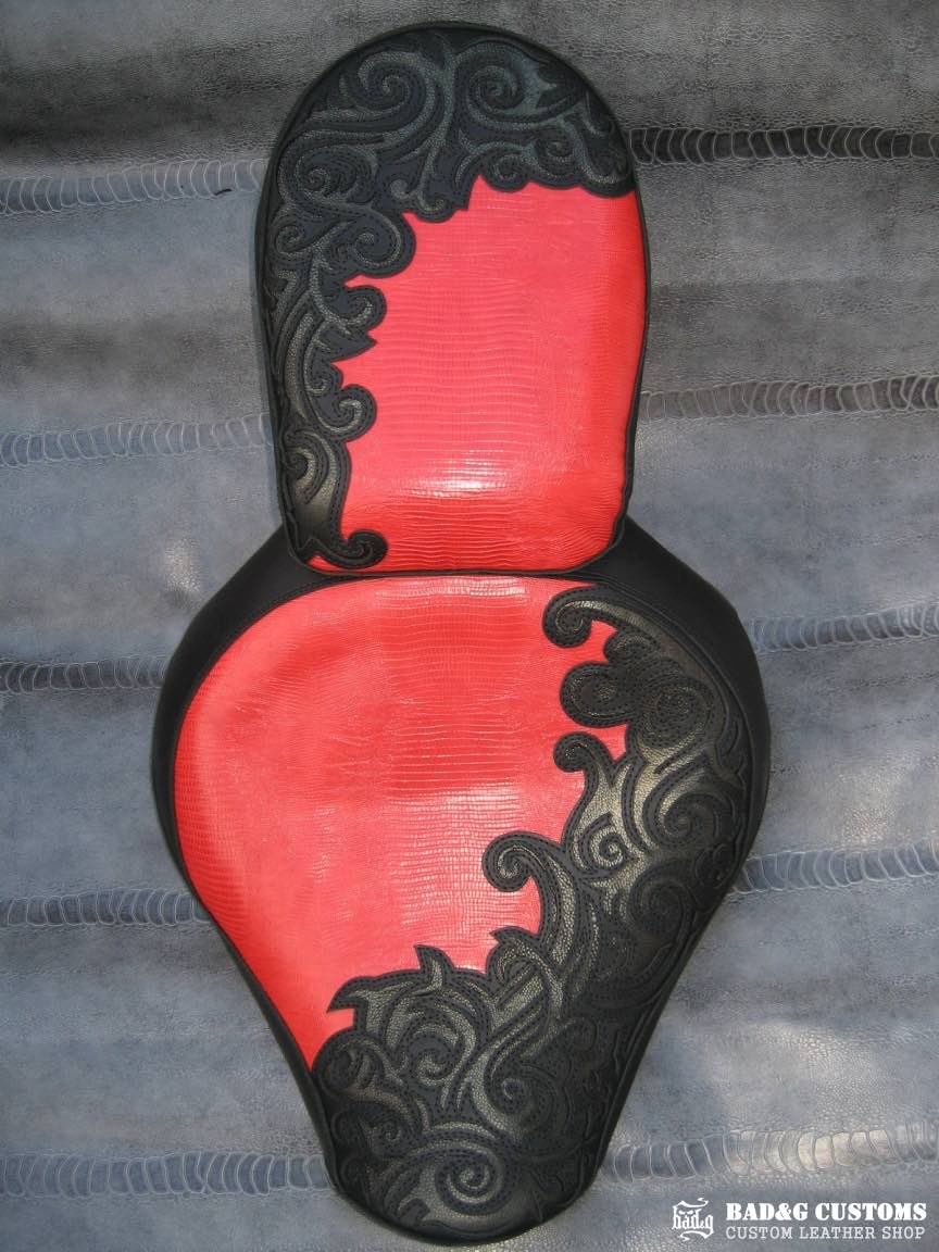 Yamaha Road Star Lizard Stingray Exotic Skin Custom Seat
